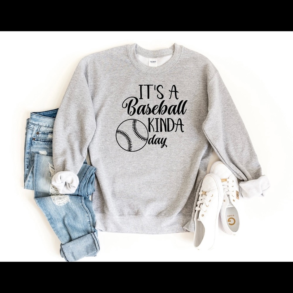It’s a Baseball Kinda Day Brand New Sweatshirt Sz Large